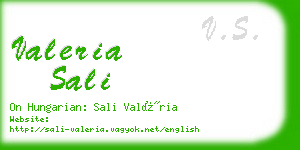 valeria sali business card